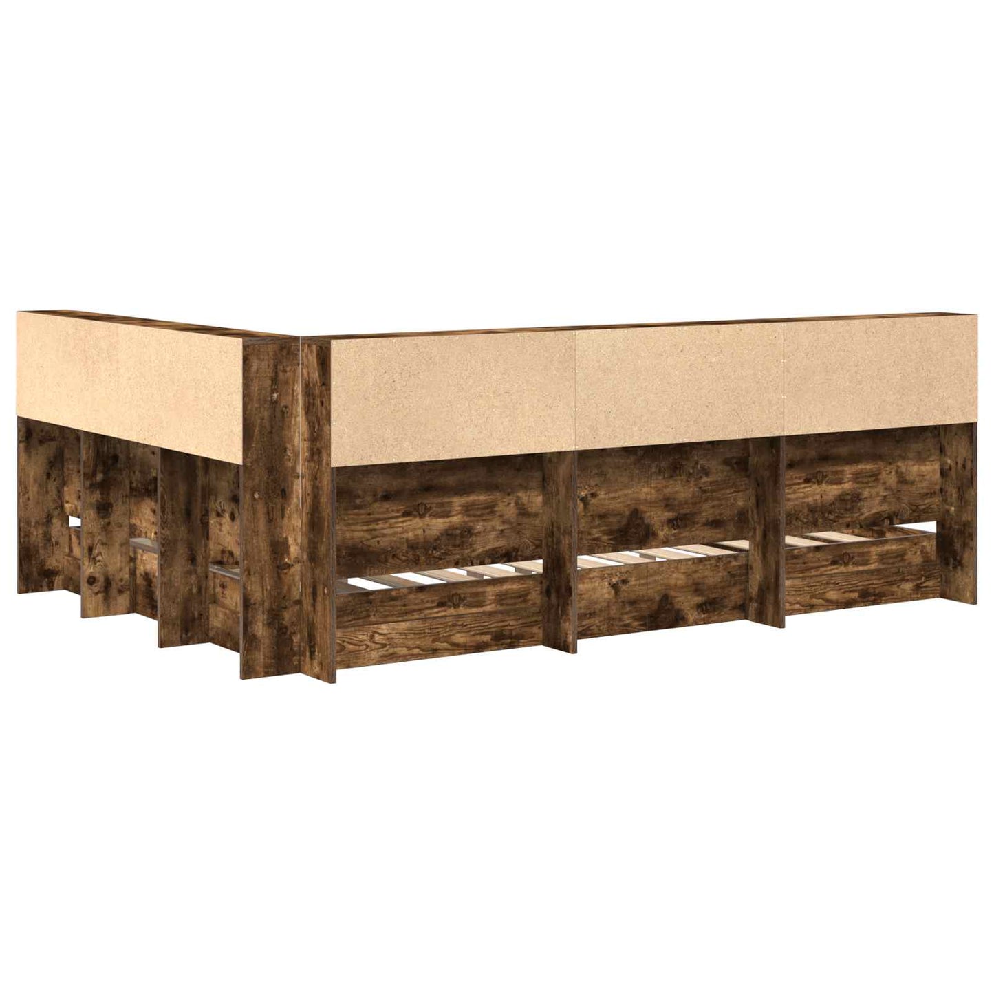 Bogreol Seng Røget eg 160 x 200 cm Konstrueret træ