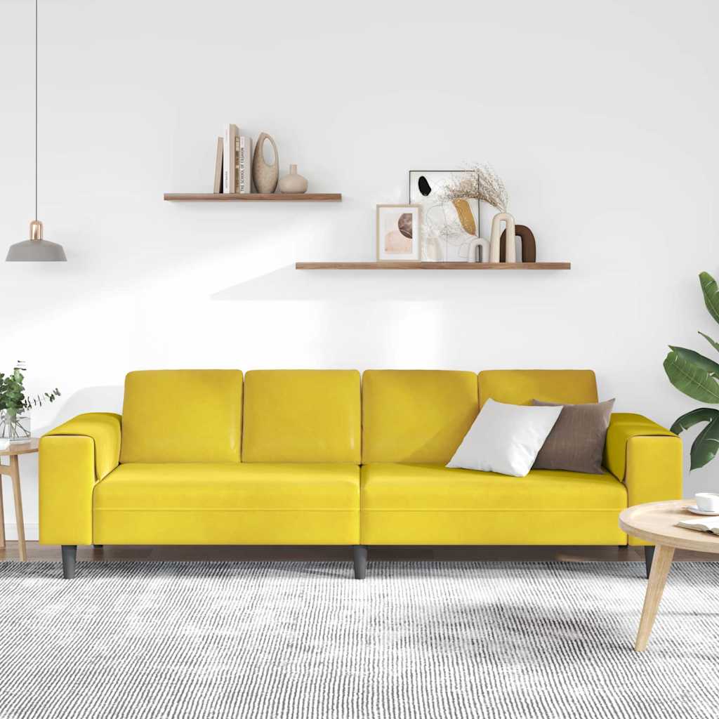 Stue Sofa Gul 250 x 77 x 76 cm