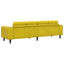 Stue Sofa Gul 250 x 77 x 76 cm