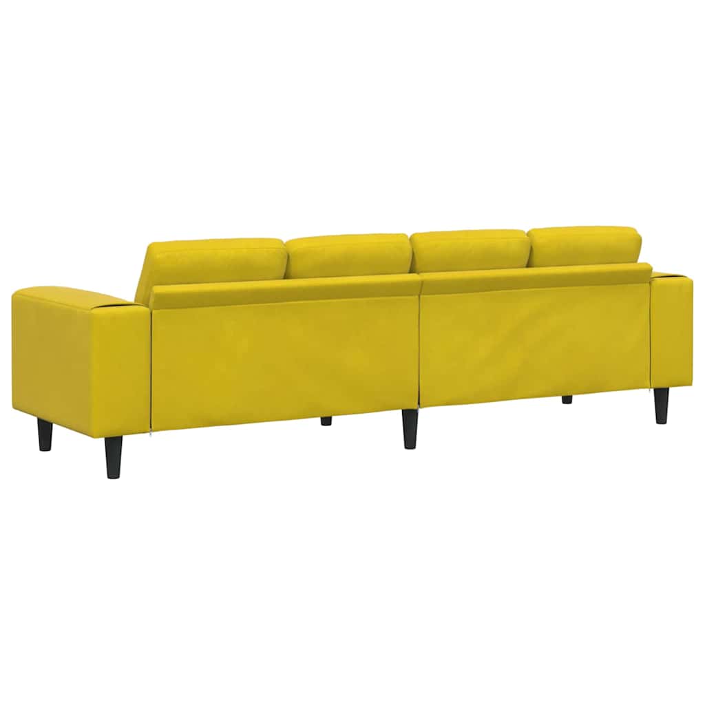 Stue Sofa Gul 250 x 77 x 76 cm