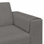 Sofa Lysegrå 250 x 77 x 76 cm Velourstof