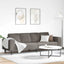 Sofa Lysegrå 250 x 77 x 76 cm Velourstof