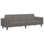 Sofa Lysegrå 250 x 77 x 76 cm Velourstof