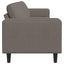 Sofa Lysegrå 250 x 77 x 76 cm Velourstof