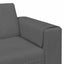 Sofa Mørkegrå 250 x 77 x 76 cm Velourstof