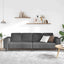 Sofa Mørkegrå 250 x 77 x 76 cm Velourstof