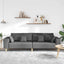 Sofa Mørkegrå 250 x 77 x 76 cm Stof