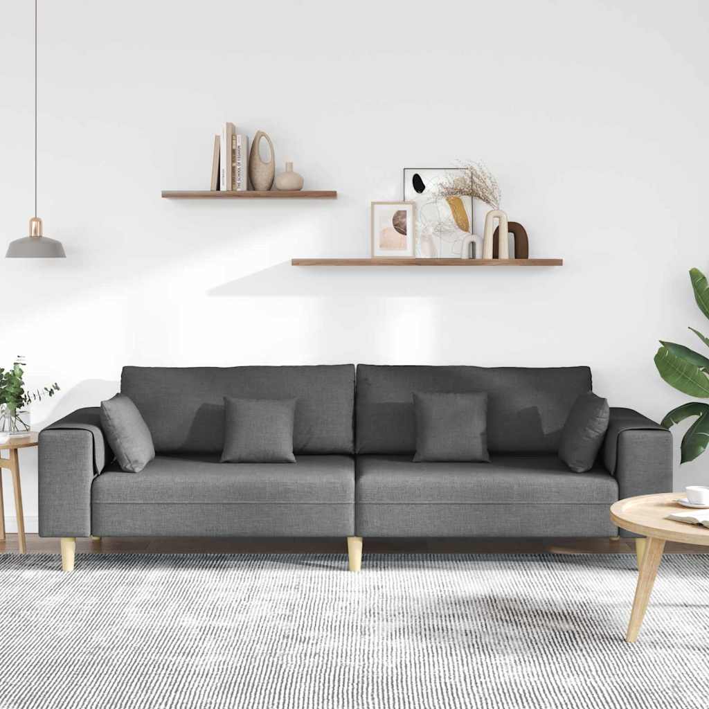 Sofa Mørkegrå 250 x 77 x 76 cm Stof