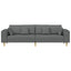 Sofa Mørkegrå 250 x 77 x 76 cm Stof
