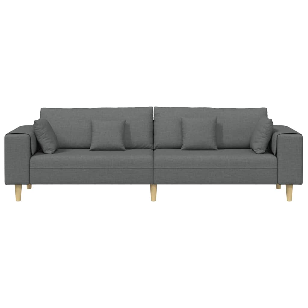 Sofa Mørkegrå 250 x 77 x 76 cm Stof