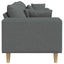Sofa Mørkegrå 250 x 77 x 76 cm Stof