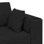 Sofa Sort 250 x 77 x 76 cm Stof