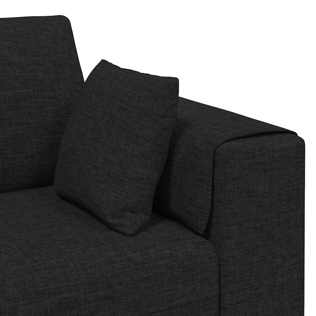 Sofa Sort 250 x 77 x 76 cm Stof