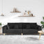 Sofa Sort 250 x 77 x 76 cm Stof