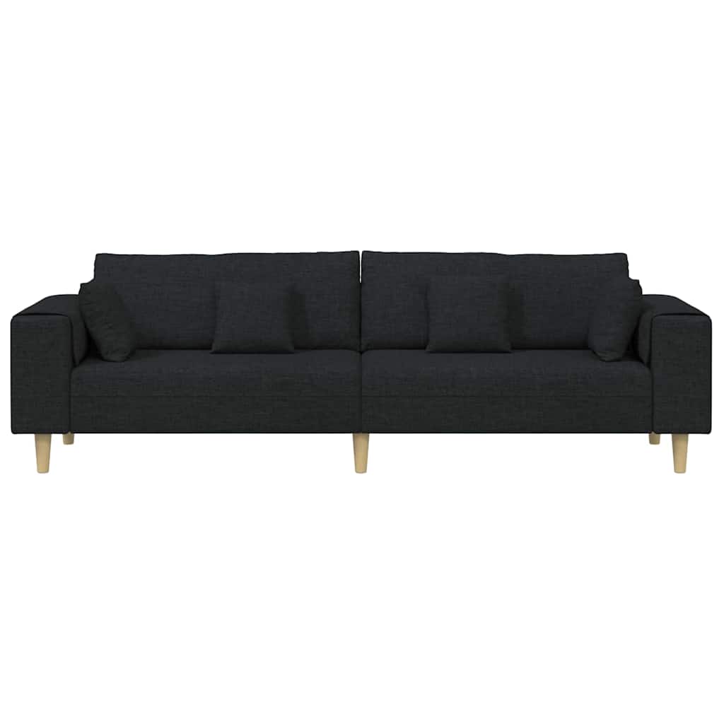 Sofa Sort 250 x 77 x 76 cm Stof