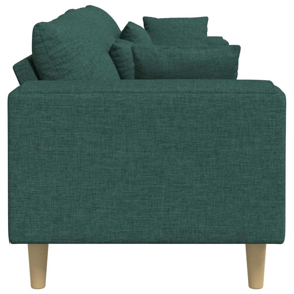 Sofa Mørkegrøn 250 x 77 x 76 cm Stof