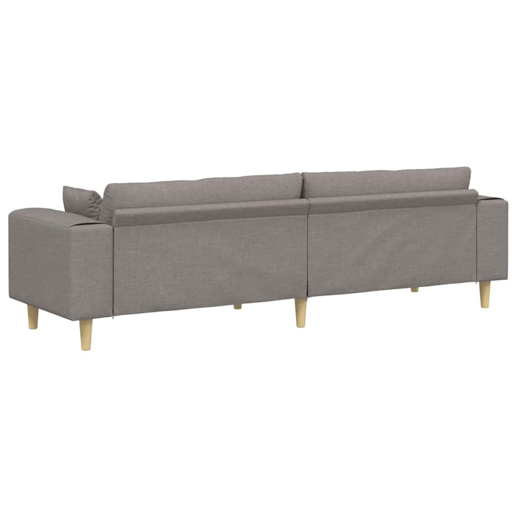 Sofa Gråbrun 250 x 77 x 76 cm Stof
