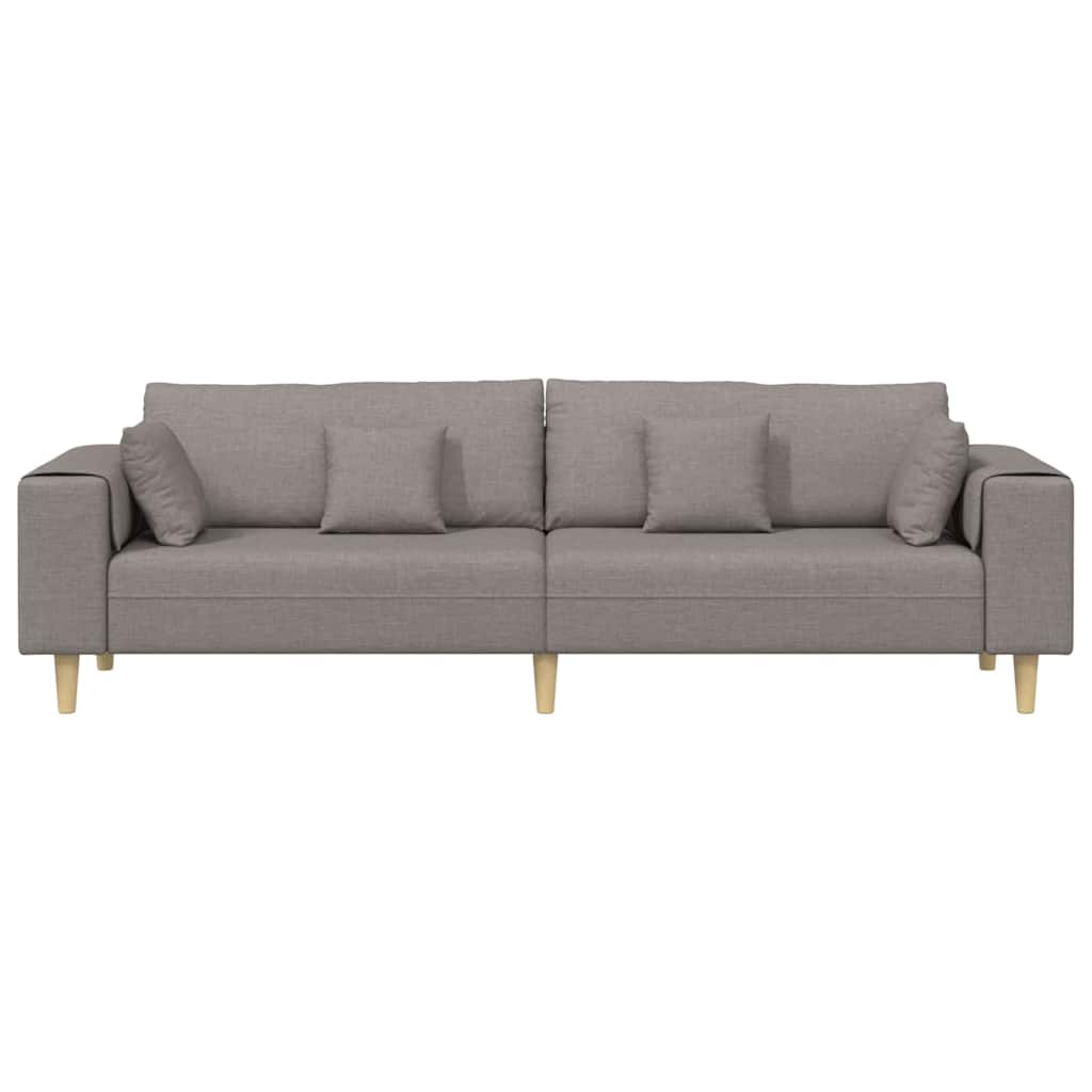 Sofa Gråbrun 250 x 77 x 76 cm Stof