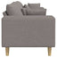 Sofa Gråbrun 250 x 77 x 76 cm Stof