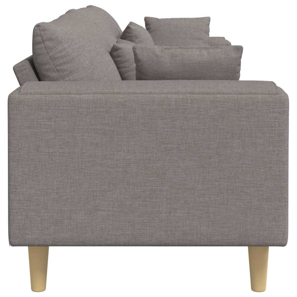 Sofa Gråbrun 250 x 77 x 76 cm Stof