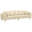 Sofa Creme 250 x 77 x 76 cm Stof