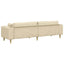 Sofa Creme 250 x 77 x 76 cm Stof