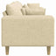 Sofa Creme 250 x 77 x 76 cm Stof