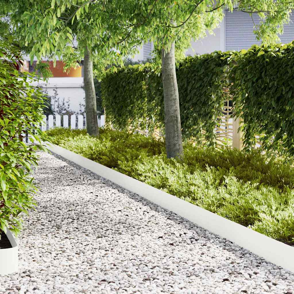 Plænekant 50 pcs Hvid 100 x 0.05 x 20 cm Koldvalset Stål