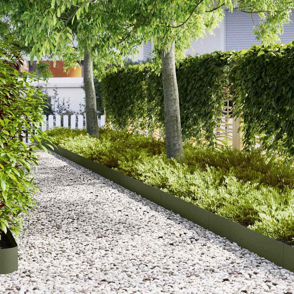 Plænekant 50 pcs Oliven grøn 100 x 0.05 x 20 cm Koldvalset Stål