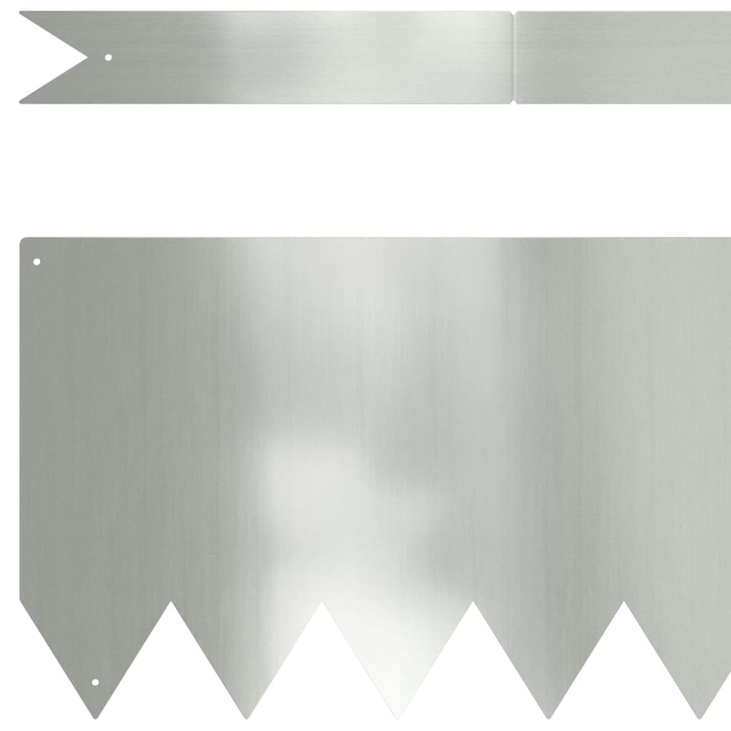 Plænekant 50 pcs Sølv 100 x 0.05 x 20 cm Galvaniseret stål