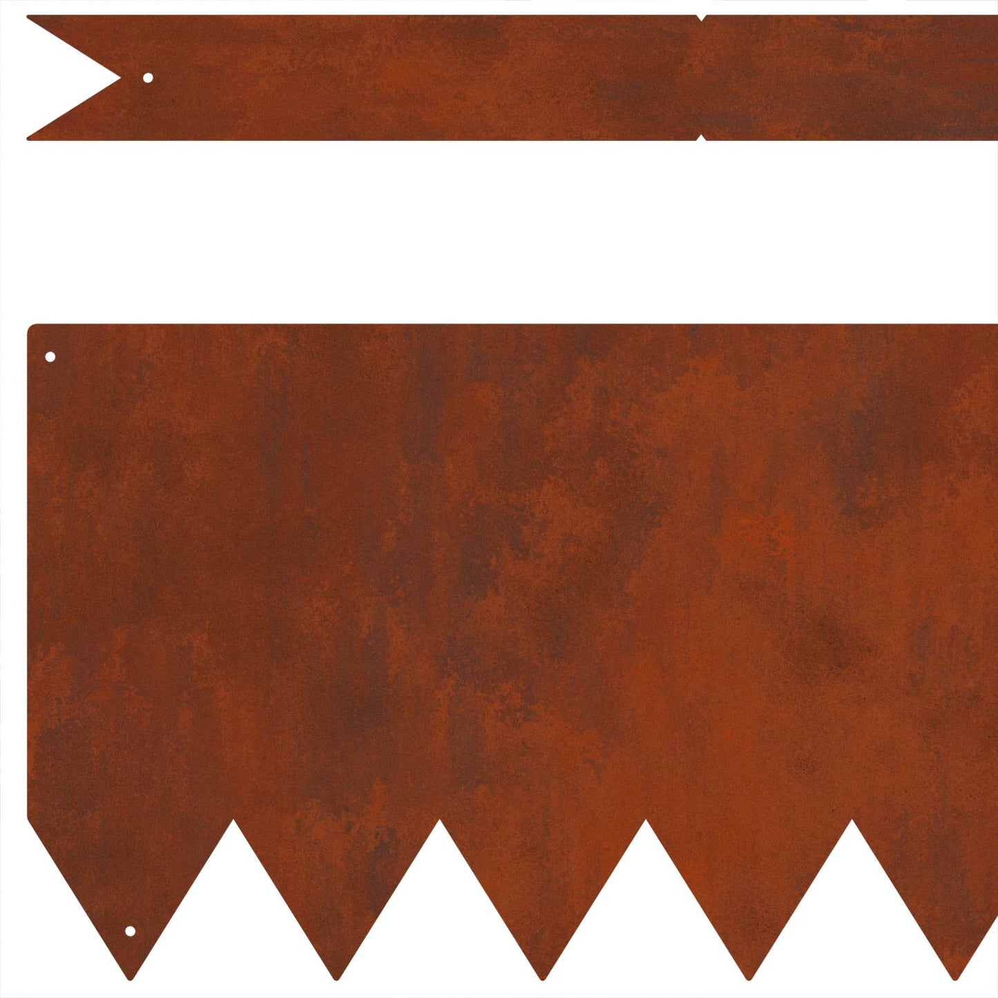 Plænekant 50 pcs Brun 100 x 0.05 x 20 cm Cortenstål