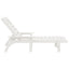 Solstol 2 pcs Hvid 195,5 x 53 x 98,5 cm Polyethylen