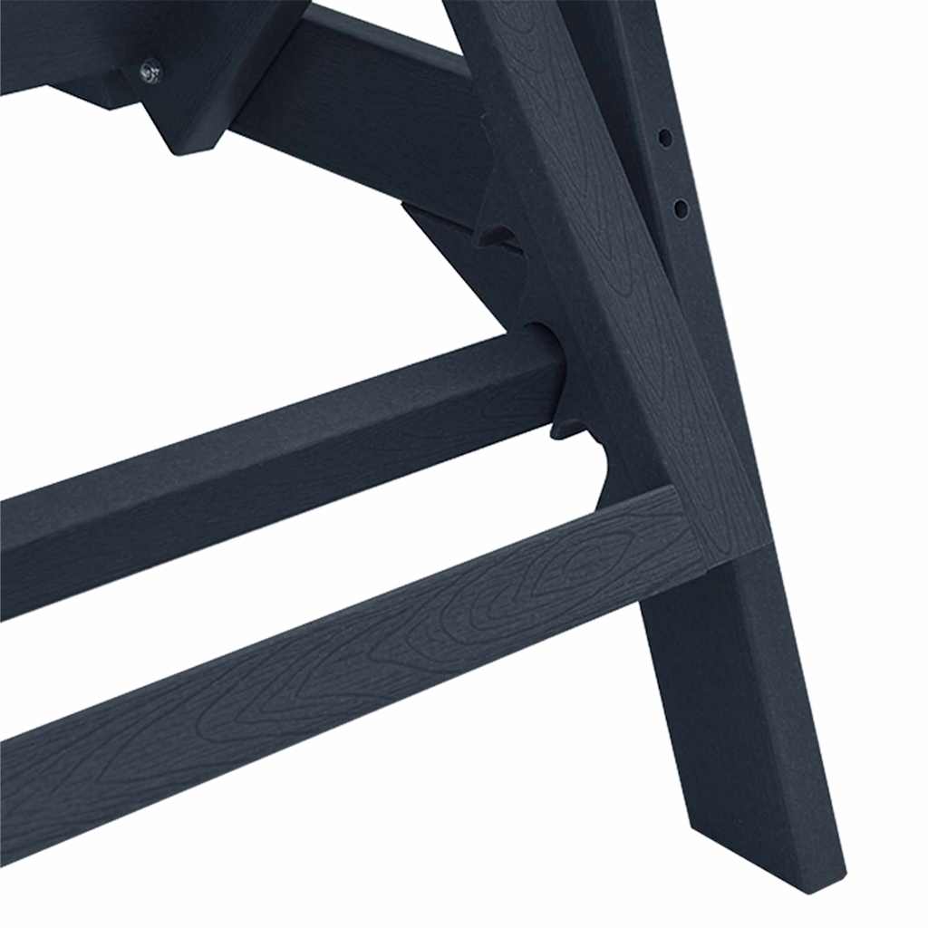 Solstol 2 pcs Marineblå 195,5 x 53 x 98,5 cm Polyethylen