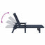 Solstol 2 pcs Marineblå 195,5 x 53 x 98,5 cm Polyethylen