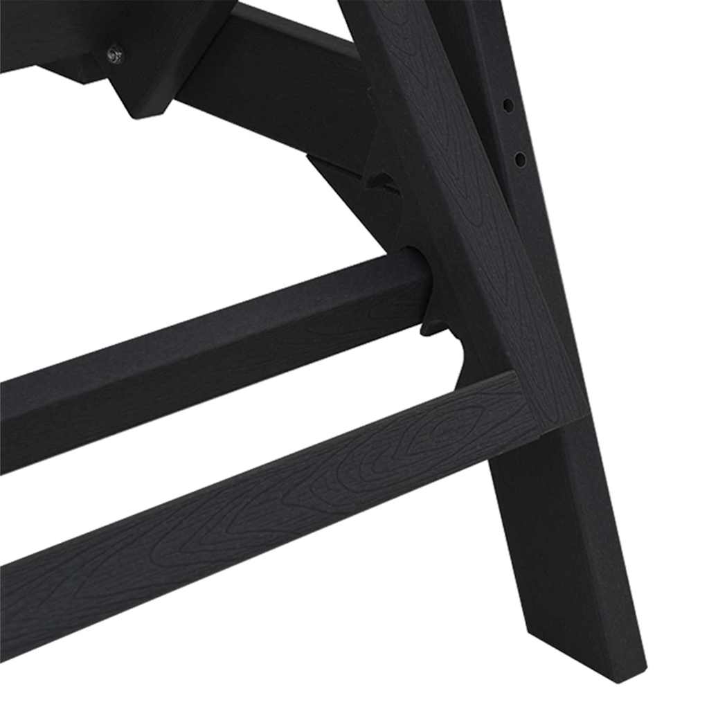 Solstol 2 pcs Sort 195,5 x 53 x 98,5 cm Polyethylen