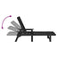 Solstol 2 pcs Sort 195,5 x 53 x 98,5 cm Polyethylen