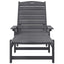 Solstol 2 pcs Lysegrå 195,5 x 53 x 98,5 cm Polyethylen