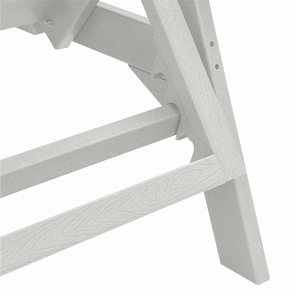 Solstol 3 pcs Hvid Polyethylen