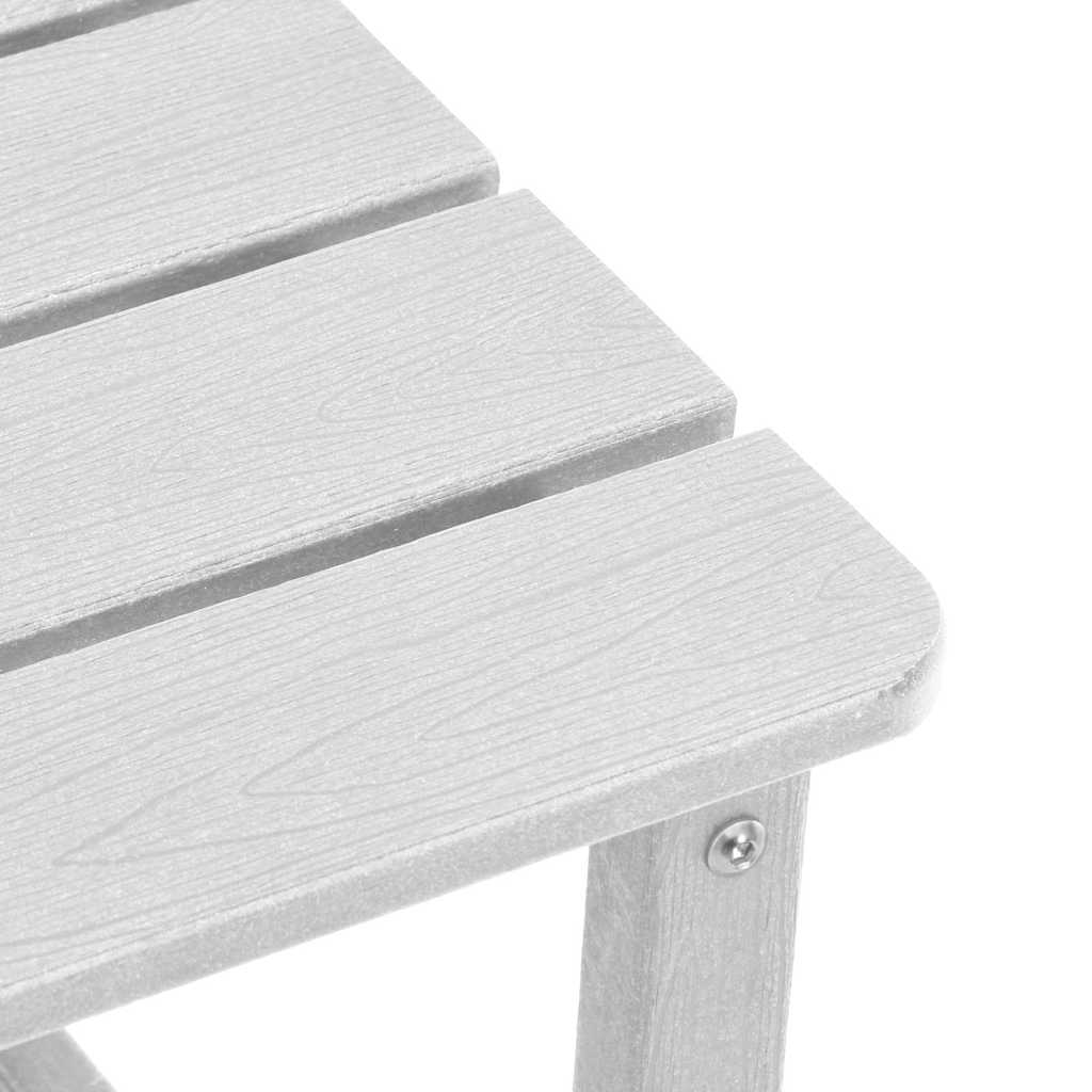 Solstol 3 pcs Hvid Polyethylen