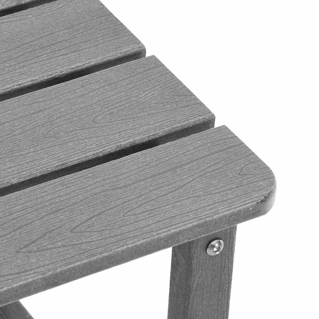 Solstol 3 pcs Lysegrå Polyethylen