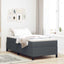 Box spring seng Mørkegrå 80 x 200 cm Velourstof