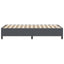 Box spring seng Mørkegrå 80 x 200 cm Velourstof