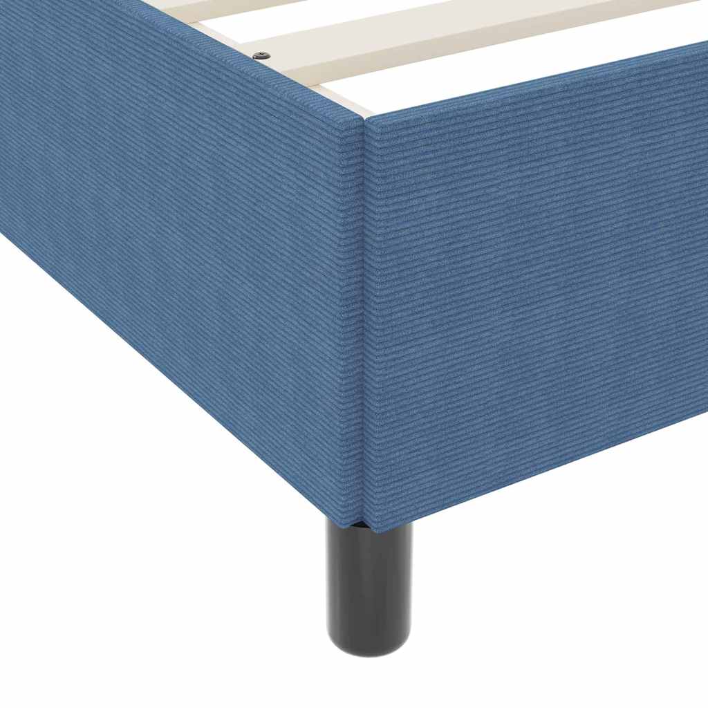 Box spring seng Blå 80 x 200 cm Velourstof