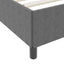 Box spring seng Lysegrå 90 x 190 cm Velourstof