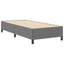 Box spring seng Lysegrå 90 x 190 cm Velourstof
