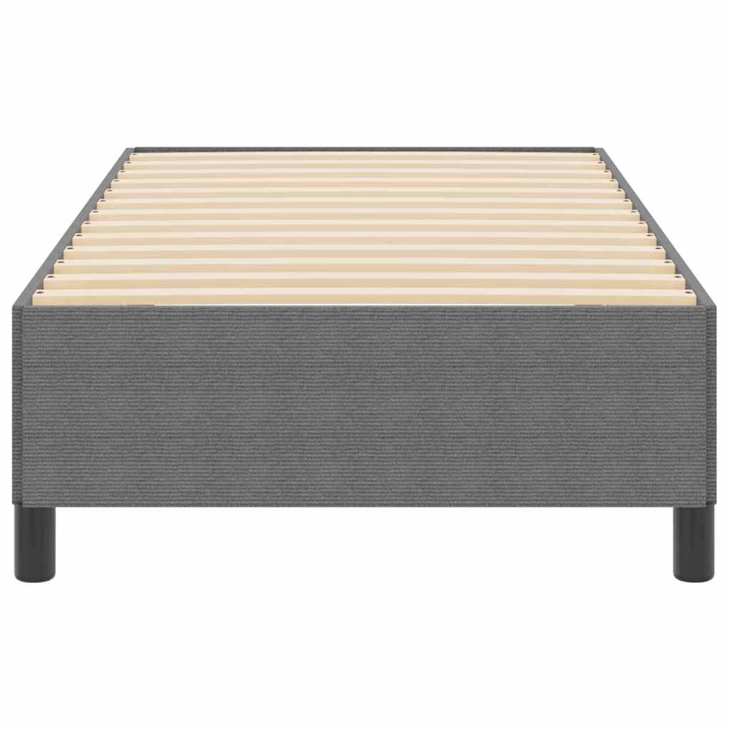 Box spring seng Lysegrå 90 x 190 cm Velourstof