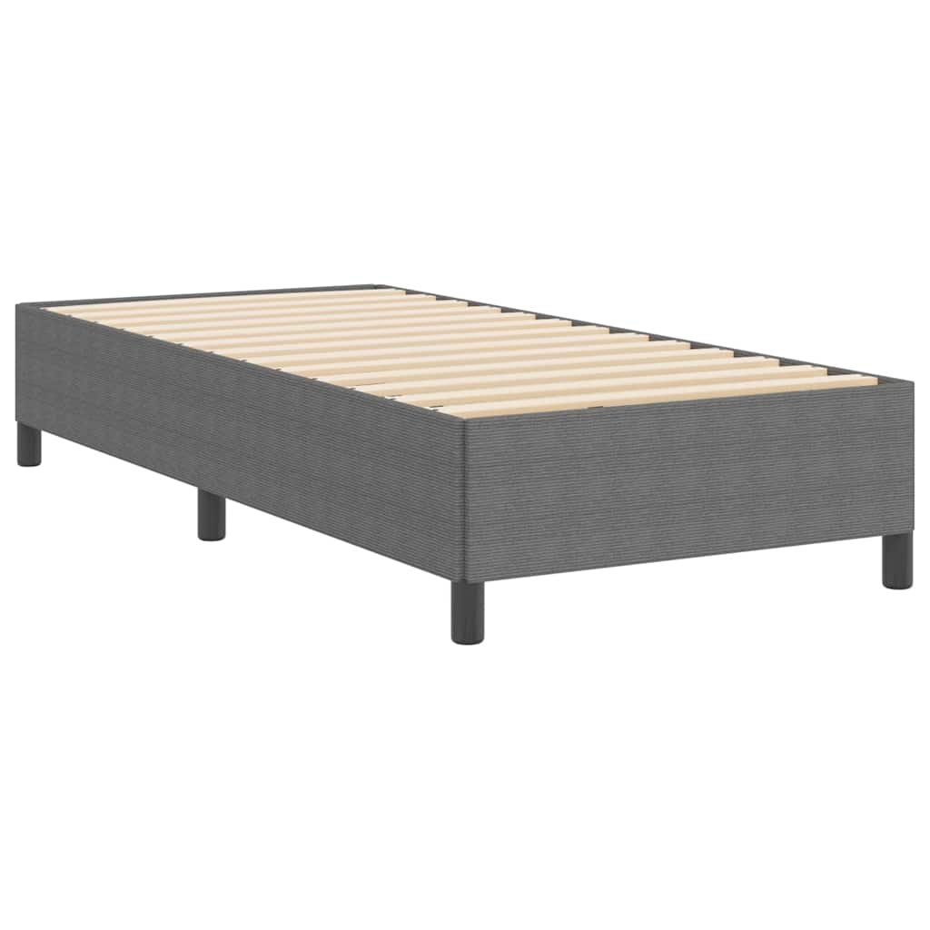 Box spring seng Lysegrå 90 x 200 cm Velourstof