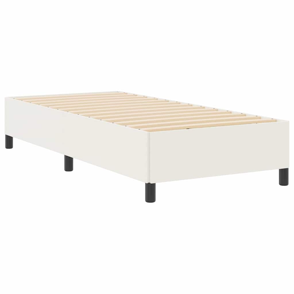 Box spring seng Cremefarvet 90 x 200 cm Velourstof
