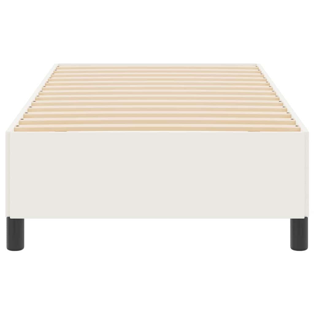 Box spring seng Cremefarvet 90 x 200 cm Velourstof