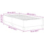 Box spring seng Cremefarvet 90 x 200 cm Velourstof